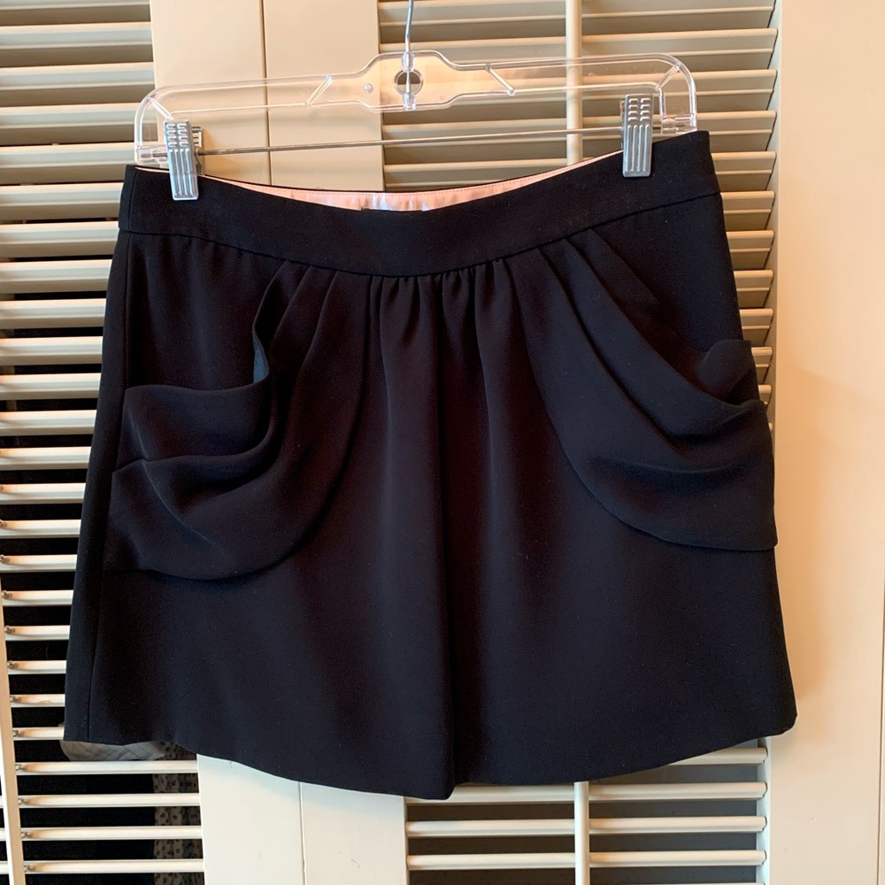 Black J. Crew mini skirt with pockets. Size 2.